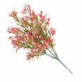 thumbnail image 2 of Toystoory 5 tenedores, hojas de crisantemo artificiales rurales, hierba, planta en maceta, flores falsas, bonsái, maceta, decoración de boda Artificial Plantas Artificiales rojo Toystoory HA6744-02B, 2 of 6