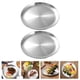 thumbnail image 4 of EeaseMX 2 unids Placas de barbacoa Hogar Multiuso Food Sirving Placas de acero inoxidable Platos de alimentos, 4 of 7