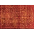 thumbnail image 1 of Ahgly Company Indoor Rectangle Abstract Orange Modern Area Rugs, 7' x 9', 1 of 4