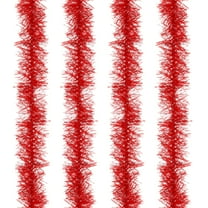 Uxcell 5Ft Feather Boa, 4 Pcs Artificial Fluffy Feather Boas Party Decorations for DIY Crafts, Wedding Costume, Christmas, Concert, Halloween, Home Decor, Red