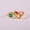 Rose Plated, variant on Pear Ceylon Bicolor Sapphire And Emerald Curve Ring, Toi It Moi Ring, Cluster Wedding Handmade Ring, 925 Starling Silver Wave Band Ring, Minimalist Fine Jewelry,