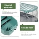 thumbnail image 5 of Tanque de tortuga con tapa: terrario de plástico para reptiles, caja de cría de tortugas con plataforma para tomar el sol, acuario para tortugas, evita que se escapen., 5 of 7