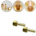 thumbnail image 2 of 5Pcs Brass Hose Barb Fitting Straight Female Connector 1/4In X 1/8In Npt Female, 2 of 6