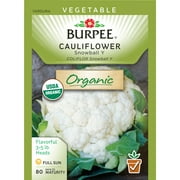 Burpee-Cauliflower, Snowball Y Organic Seed Packet