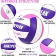 thumbnail image 4 of Lightweight Volleyball for Kids Youth Teens -  Pink White Design for Indoor Outdoor Beach Training, 4 of 8