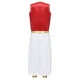 thumbnail image 2 of Alvivi Kids Boys Arabian Prince Cosplay Costume Party Performance Waistcoat Vest Loose Pants Burgundy 10, 2 of 7