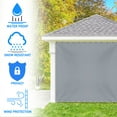 thumbnail image 7 of Covers & all Outdoor Vinyl Curtain, 18 Oz Heavy Duty Waterproof UV & Weather Resistant Blackout Drapes for Patio Cabana Pergola Gazebo Porch, Rustproof Grommets Top & Bottom (4'H x 8'W, Gray), 7 of 7
