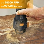 MAXXT Cordless Drywall Cut Out Tool, 20V Drywall Rotary Saw 28000 RPM with 2.0Ah Battery and Quick Charger, for Plywood/Wood/Drywall(Included 2 Bits)