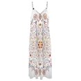thumbnail image 5 of Mandala Robe Sans Manches Fond Blanc Multicolore pour Femme 2024, 5 of 5