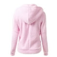 thumbnail image 3 of JINMGG Womens Plus Size Coats ,Women Hooded Sweater Coat Winter Warm Wool Zipper Coat Long Sleeve Outwear, 3 of 3