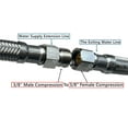 thumbnail image 2 of Línea de extensión para grifo EZ-FLUID de 16 pulgadas de acero inoxidable, 2 of 8