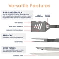 thumbnail image 2 of Cheer Collection 3 piece BBQ Grilling Tool Set, 2 of 6