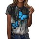 thumbnail image 1 of Camiseta de manga corta suelta con cuello redondo y estampado informal a la moda para mujer Pompotops  hkajfhjk466266, 1 of 1