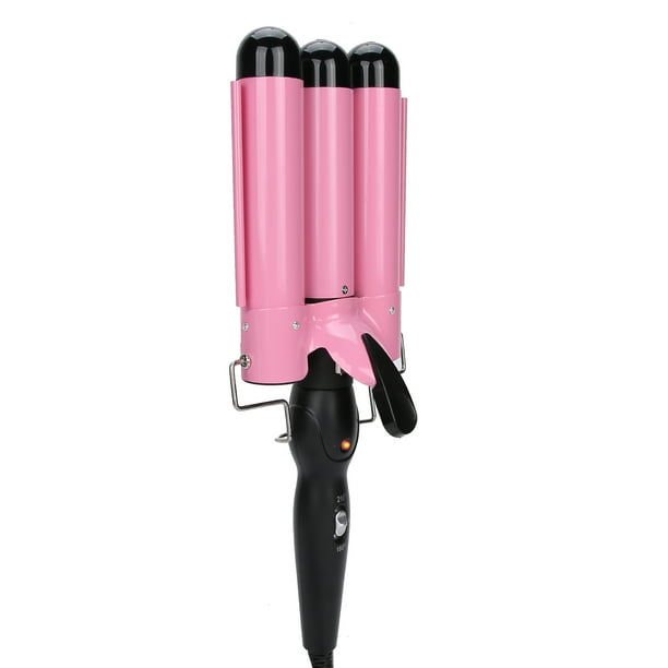 Rizador de Pelo Rizador de Pelo Eléctrico de 3 Barriles para Cabello Húmedo y Seco 110-240V