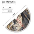 thumbnail image 6 of Christmas Tree Skirt, Graceful Snow Leopard Christmas Tree Decorations Indoor, Tree Skirts Mat With Tassel Trim for Halloween New Year Holiday Christmas Party Decor 30 Inches, 6 of 7