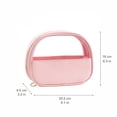 thumbnail image 3 of Makeup Organizer | Pink Makeup Organizer | Toiletry Organizer | Travel Organizer | Semi-Circular Small Makeup Organizer with Top Handle Birthday Gift for Travel, 3 of 6