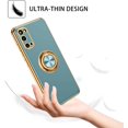 thumbnail image 6 of for Samsung Galaxy S20 Case with Ring Holder Kickstand 360 Degree Rotation  Car Finger Soft TPU Slim Cover Shockproof Protective Phone Case for Samsung S20 6.2 Inch, Gray Green, 6 of 16