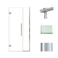 thumbnail image 2 of Transolid Ehtb37257610c-Bk Elizabeth 76" High X 37" Wide Hinged Semi Frameless Shower Door, 2 of 7
