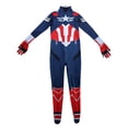 thumbnail image 4 of Captain Onesie Cosplay Costumes for Men, Classic Halloween Costumes for Men Jumpsuit Bodysuit, Cosplay Costume for Party, 4 of 6