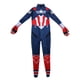 thumbnail image 3 of Superhero Kid's Boys Costume Sets, Clothing Children's Fancy Dress Cosplay Boys Costume Sets Costume for Men Full Set (Blue) Size: 110, 3 of 6