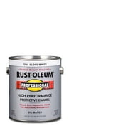 White, Rust-Oleum Professional High Performance Protective Flat Enamel-7792402 , Gallon