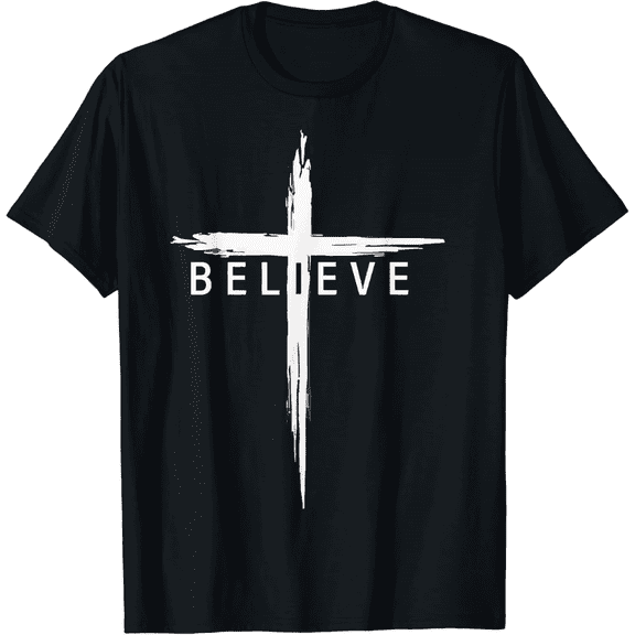 Christian Cross Religious Graphic T-Shirt Jesus Christian Shirts Men Faith Clothing Tee