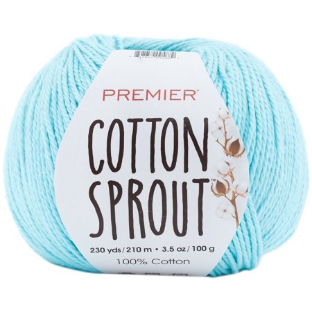 UPC: 0847652095882 | Premier Yarns Cotton Sprout Yarn-Aqua