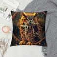 thumbnail image 2 of Orinice Owl Dream Catcher Graphic Decorative Throw Pillow Cover Short Plush for Home Couch Living Room - Pillow Covers 1PC 18x18in, 2 of 5