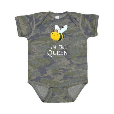 

Inktastic I m the Queen- Cute Queen Bee Gift Baby Boy or Baby Girl Bodysuit