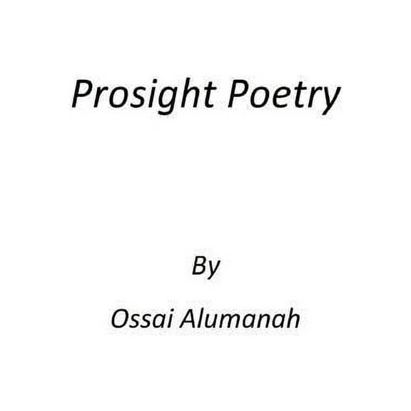 Prosight Poetry, (Paperback)