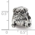 thumbnail image 2 of Beautiful Sterling Silver Reflections Bulldog Bead, 2 of 2