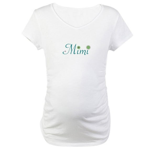 CafePress - Mimi Maternity T Shirt - Cotton Maternity T-shirt, Cute & Funny Pregnancy Tee