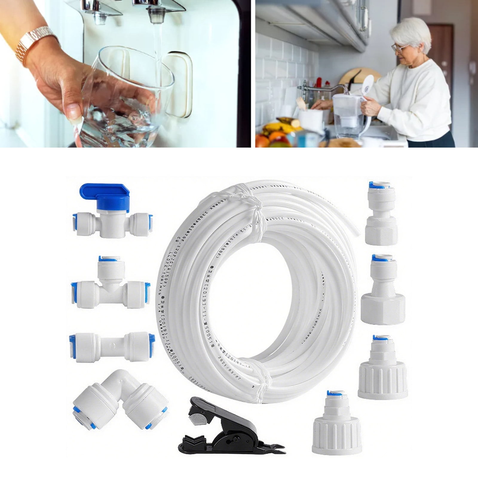 BIBABLYKE Water Purification Fittings Assembly Refrigerator Water Pipe Universals Connection Set For Plumbing Systems Enduring