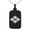 Black, variant on Stainless Steel Takeda Samurai Crest Engraved Small Rectangle Dog Tag Charm Pendant Necklace
