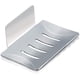 thumbnail image 1 of Jabonera de pared, jabonera autoadhesiva de acero inoxidable para ducha, caja de jabón para baño y cocina, se utiliza para guardar jabón, esponja y cepillo (plata), 1 of 5