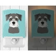thumbnail image 2 of Blue Checkered Schnauzer Ceramic Night Light, 2 of 2