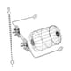 thumbnail image 5 of Porta heno para conejos, contenedor con estructura de acero inoxidable, comedero de heno para conejos para alimentar cobayas, hámsters y chinchillas, 5 of 7