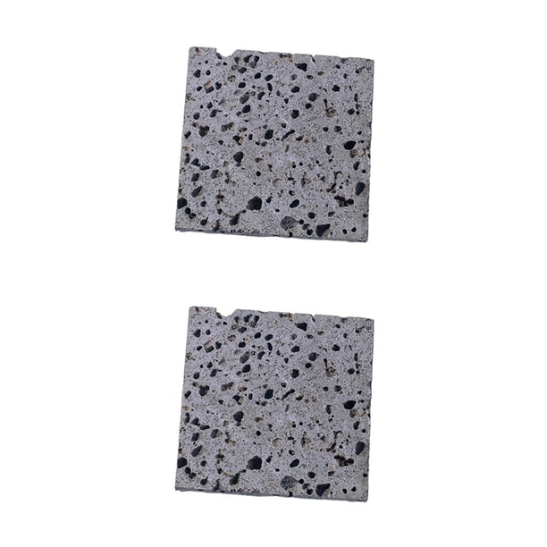 Cateissary Accesorios para fotos de piedra natural genuina, tableros de fondo para disparos en estudio, cuadrado gris rústico y auténtico, cuadrado gris 10x10cm 2Conjunto