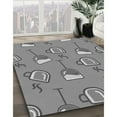 thumbnail image 2 of Ahgly Company Indoor Rectangle Patterned Dark Gray Area Rugs, 2' x 5', 2 of 6
