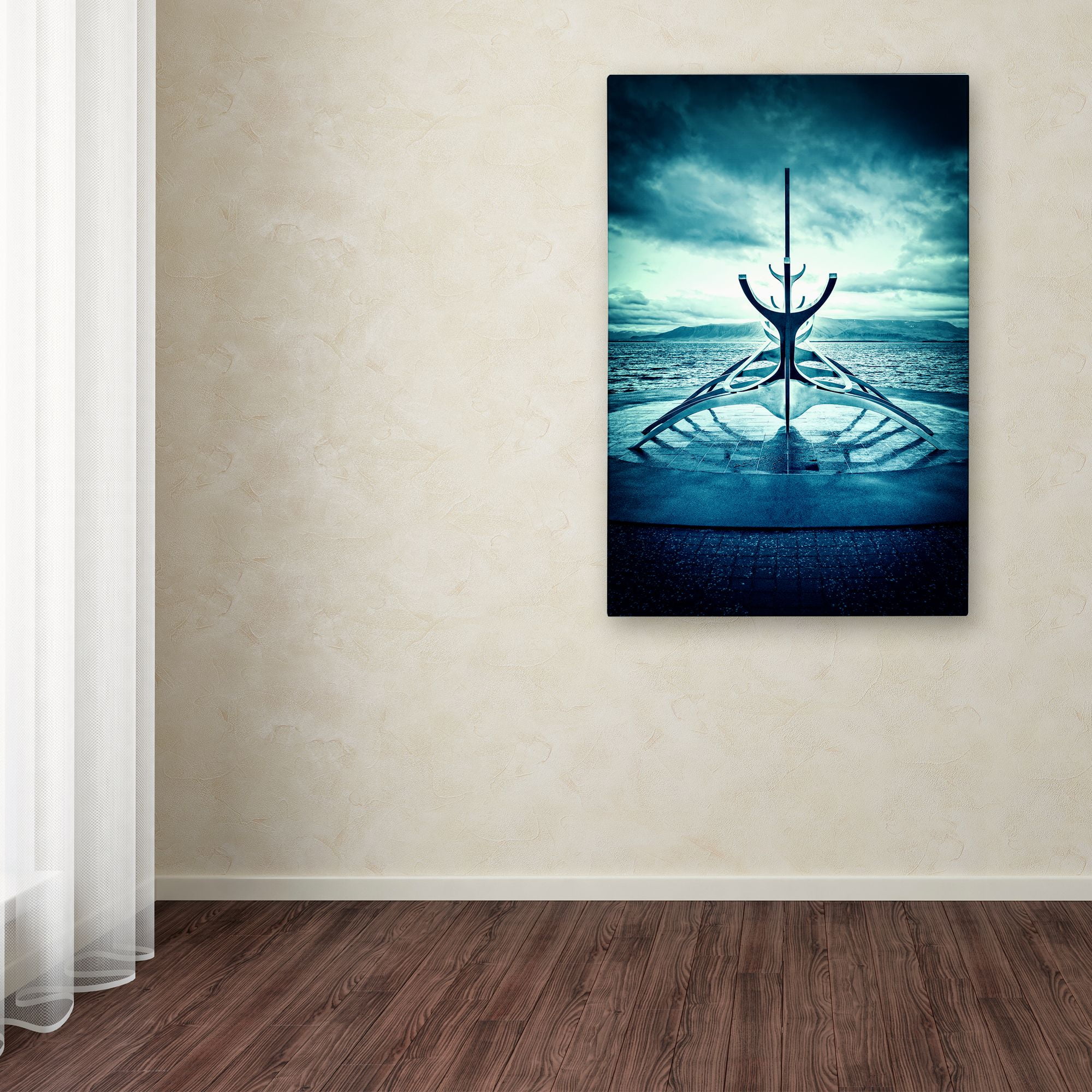 Trademark Fine Art 'Viking Ship' Canvas Art by Philippe Sainte-Laudy