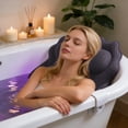thumbnail image 5 of PONPRNGY Bath Pillow Bathtub Pillow, Luxury Bath Pillows for Tub Neck and Back Support, Bath Tub Pillow Headrest with Soft Mesh Fabric and Non-Slip Suction Cups, Relaxing Bath Accessories, 5 of 6