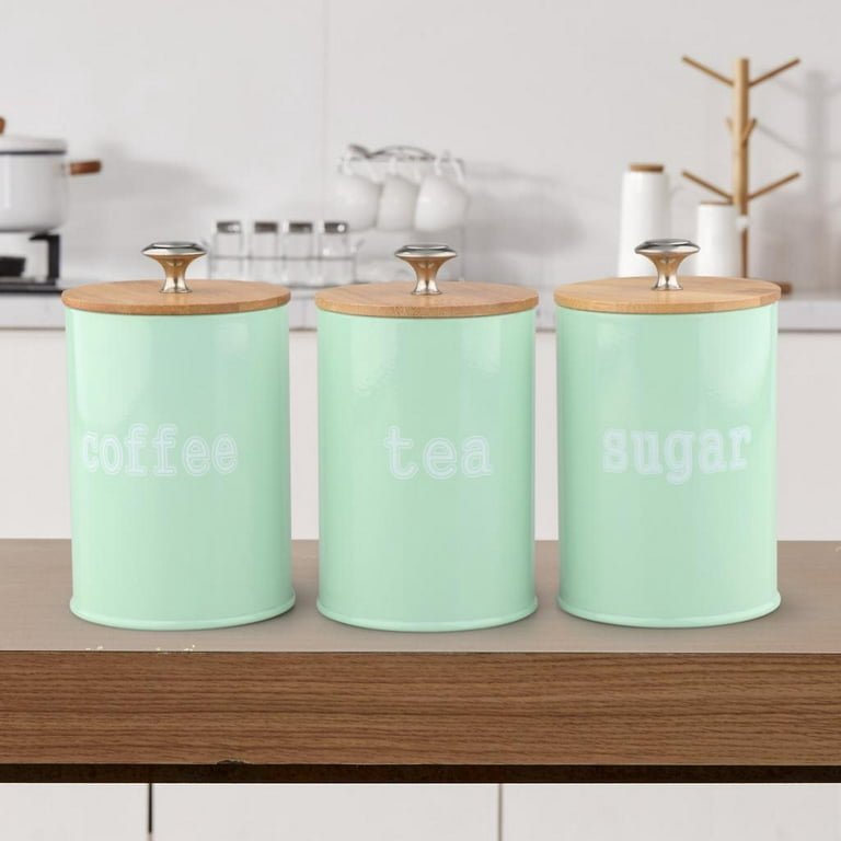 Kitchen Canister Set With Airtight Lid Storage, Store Coffee