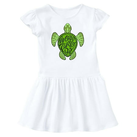 

Inktastic World Turtle Day with sea turtle in green Gift Baby Girl Dress