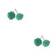 thumbnail image 4 of Jumpingount Pendientes con forma de flor de 2 piezas para mujer, joyería de rosa de estilo coreano, pendientes para niñas, plateada para fiesta Azul 2Conjunto, 4 of 6