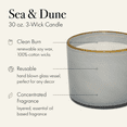 thumbnail image 3 of LAFCO New York 3-Wick Candle, Sea & Dune - 30 oz, 3 of 6