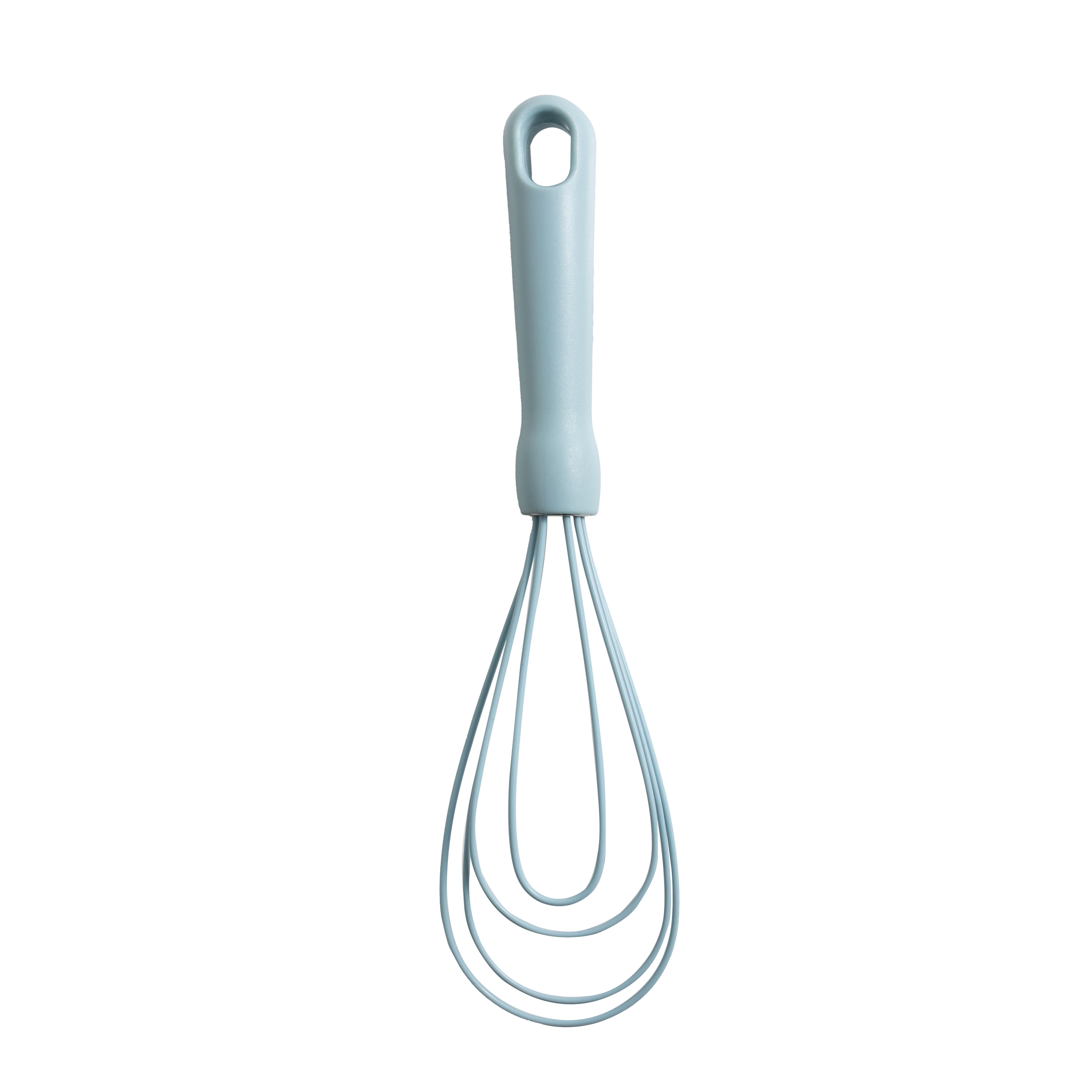 Mainstays 3-Piece Silicone Whisk Set, 10.5 in/10.4 in/9.6 in, Blue