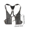 thumbnail image 4 of Bolso bandolera estilo steampunk, estilo cartera informal, para accesorios de cosplay y disfraces. Gris, 4 of 9