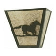 thumbnail image 2 of Meyda Tiffany 112770 13" W Wild Horse Right Wall Sconce - Silver, 2 of 5