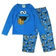 thumbnail image 4 of Sesame Street Pajamas Toddler Boy's Cookie Monster Long Sleeve and Pant PJ Set, 4 of 6