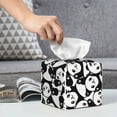 thumbnail image 6 of Tissue Seamless Pattern Cute Panda Box Cover Holder, Square by Xecao - Leather Decorative Organizer for Tabletop, Bathroom, Car, Office, 6 of 8